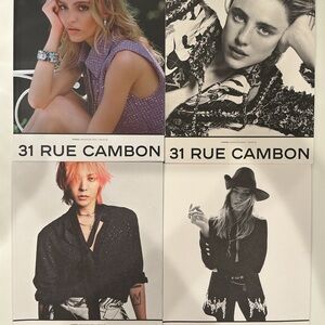 CHANEL Fashion Photography Collection - Black, White, Purple set of 4